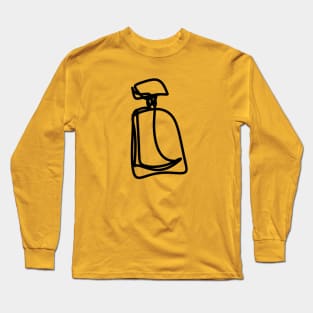 Minimalistic Perfume Bottle Line Art Long Sleeve T-Shirt